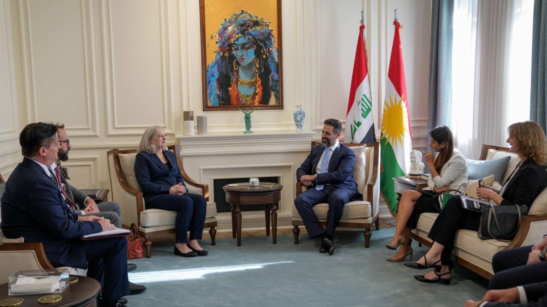  DPM Qubad Talabani and the U.S. Ambassador's meeting.